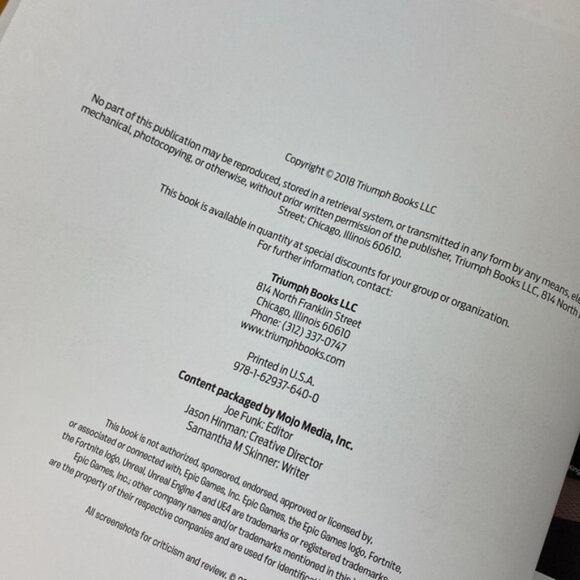 The Big Book of Fortnite Guidebook 2018 Hardcover Battle Royale - Picture 10 of 14